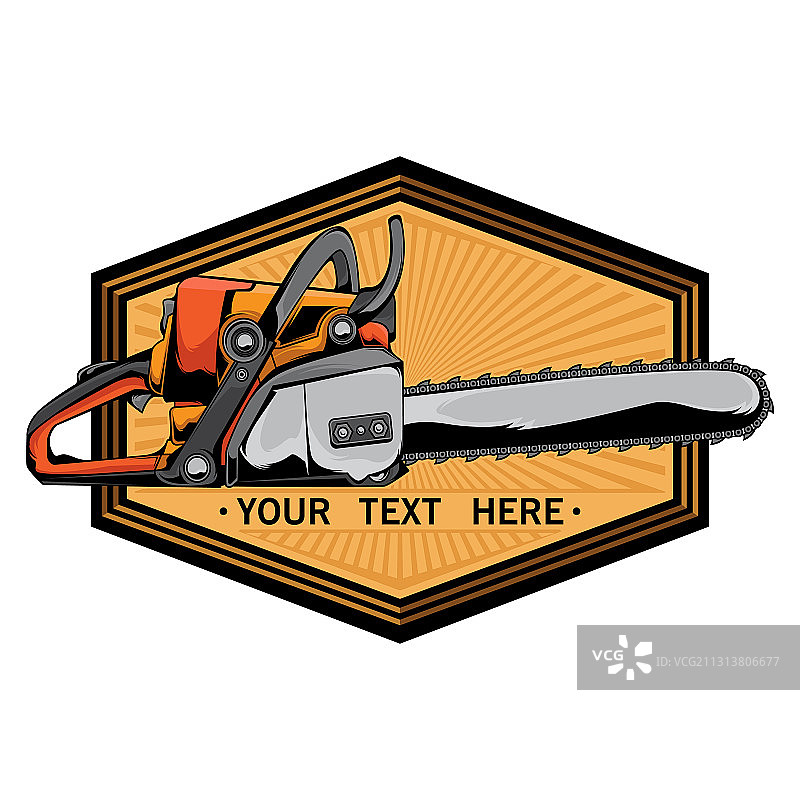 链锯标志图片素材