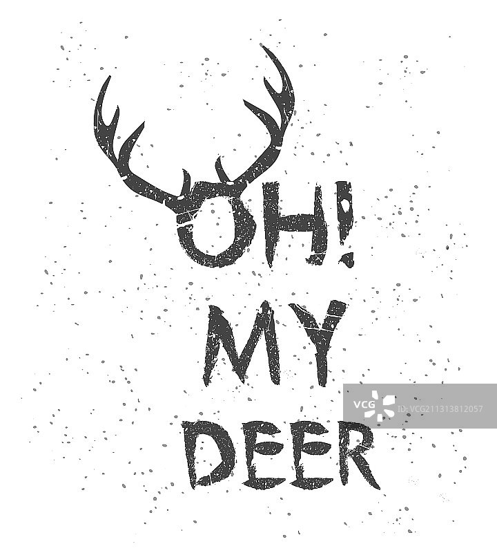 哦，我的小鹿，圣诞快乐图片素材