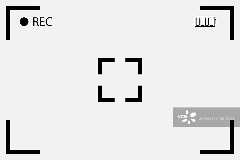 相机取景器录制界面图片素材