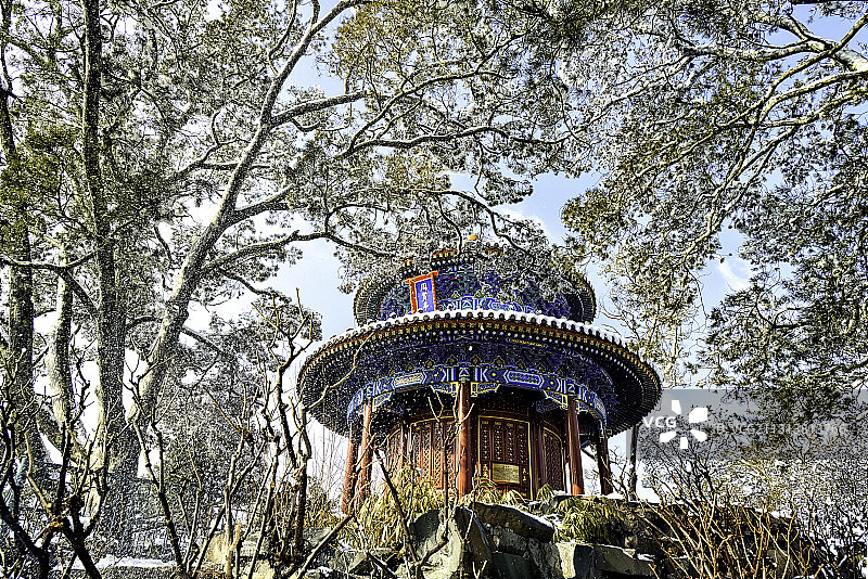 景山周赏亭图片素材