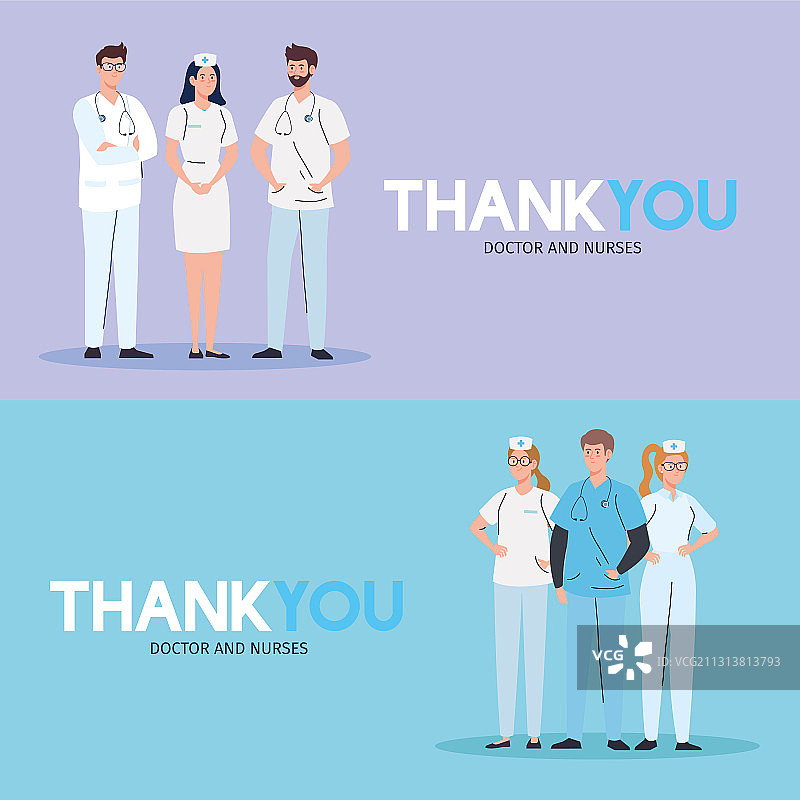 感谢医生和护士工作场景图片素材