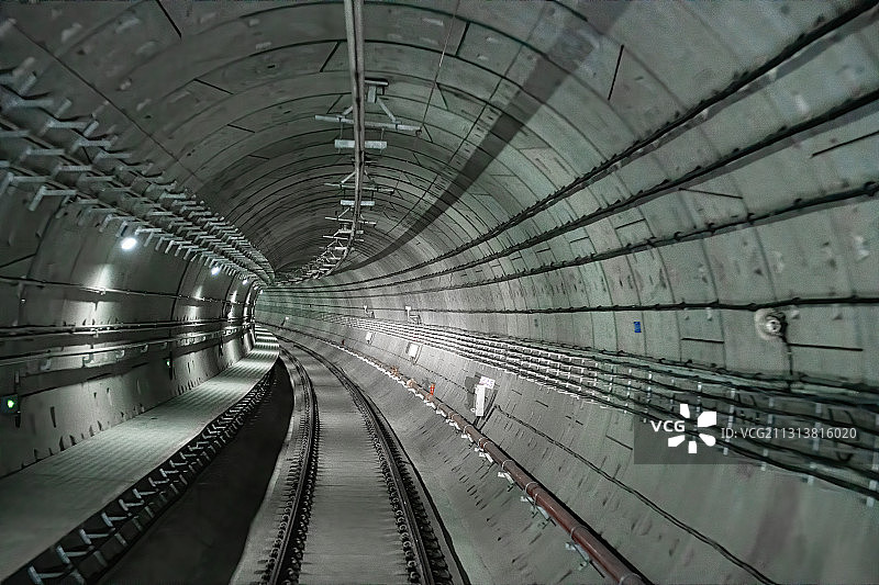 地下铁隧道图片素材