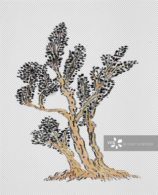 国画树元素图片素材