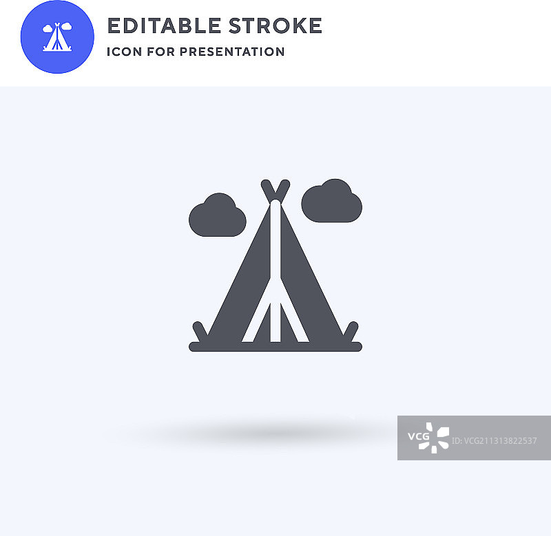 圆顶帐篷图标图片素材