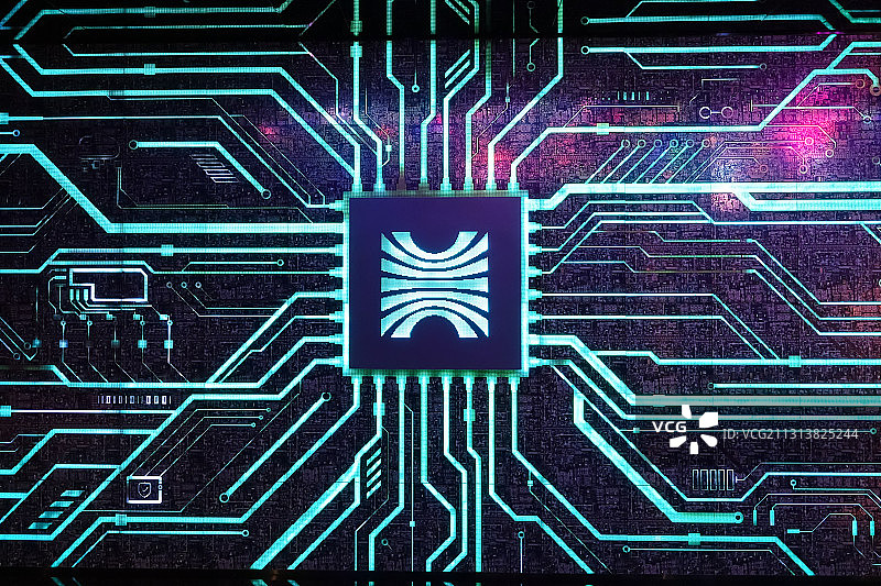 芯片 电路图 集成电路 5G图片素材