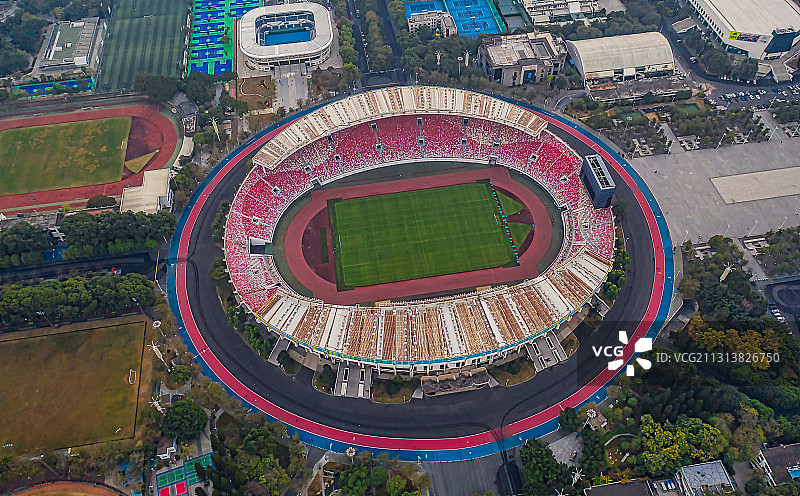 俯瞰天河体育馆图片素材