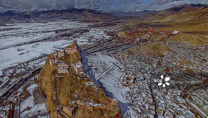 江孜古城图片素材