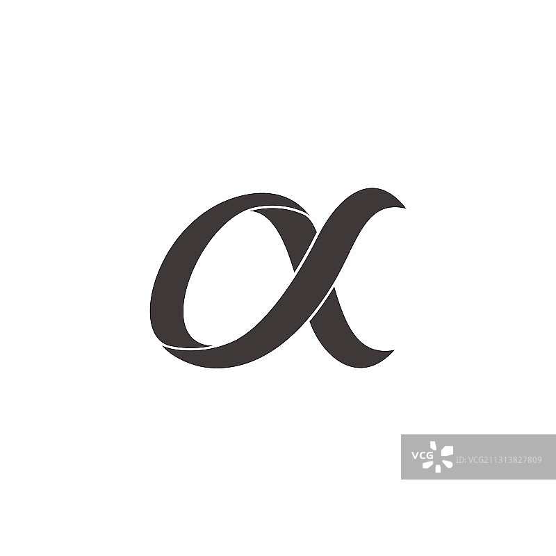 字母A动感彩带3D图形图片素材