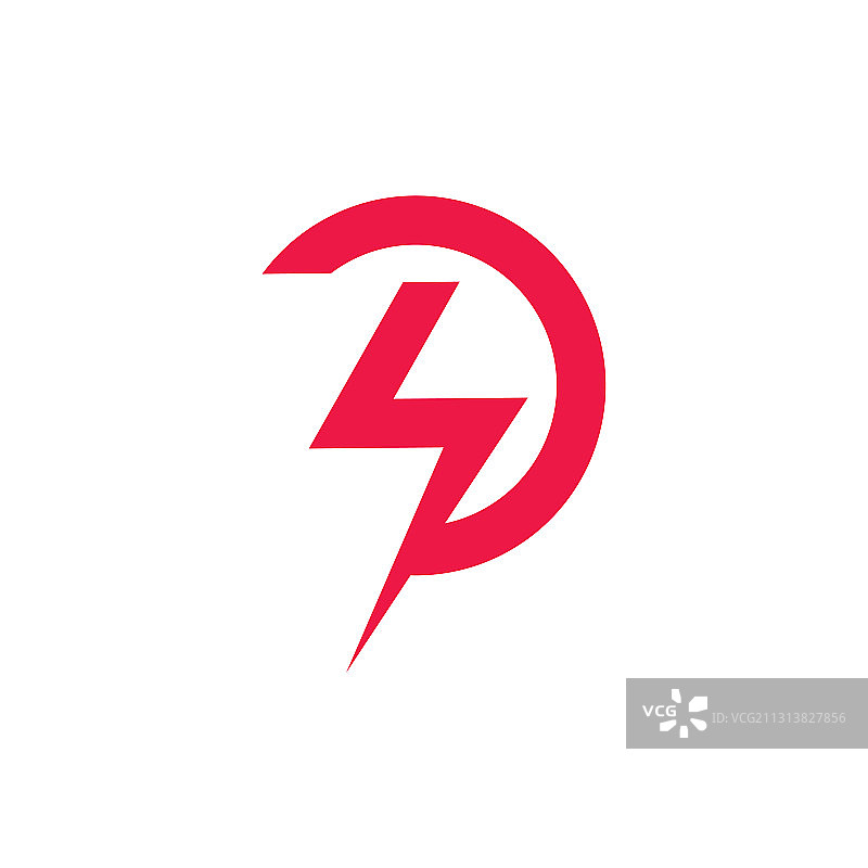 字母S雷电力量造型标志图片素材
