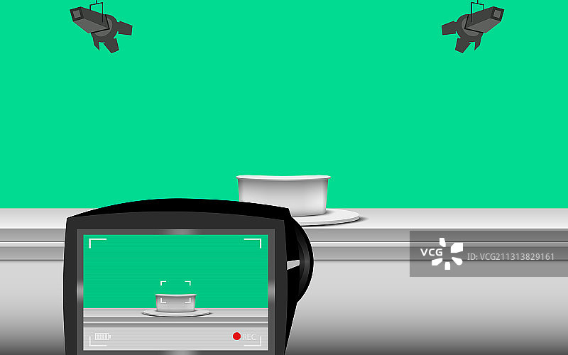 摄像机取景器新闻演播室图片素材