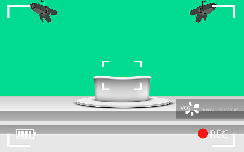 摄像机取景器新闻演播室图片素材