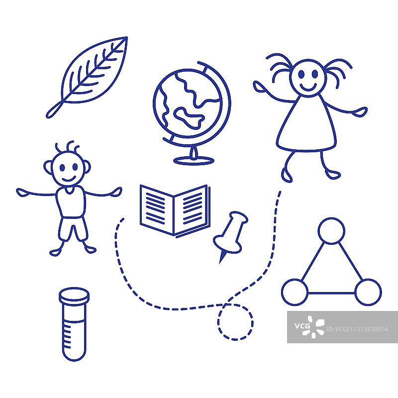 返校季元素图标图片素材