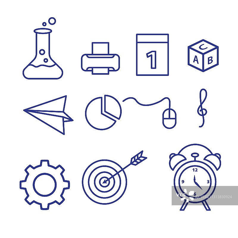 返校季元素图标图片素材