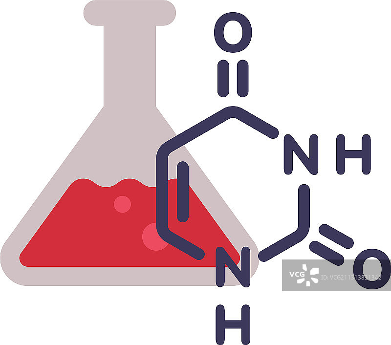 扁平玻璃化学烧瓶实验设备图片素材