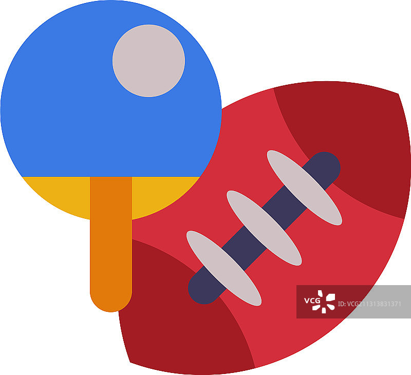 球拍、地毯球和乒乓球图片素材