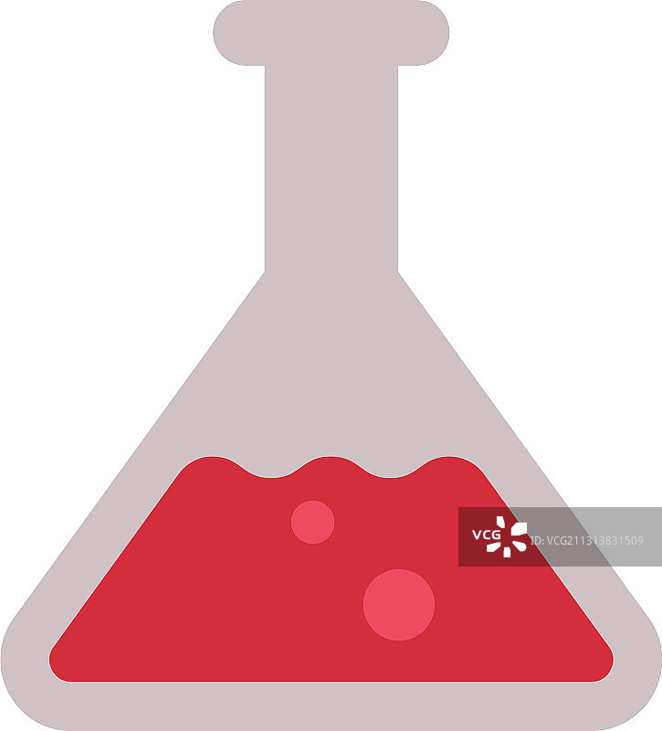 装有液体化学物质的玻璃烧瓶图片素材