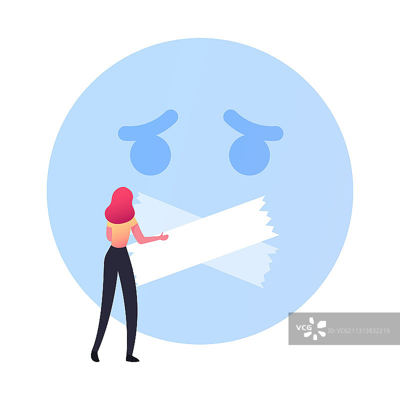 审查社交虐待女性角色抗争图片素材