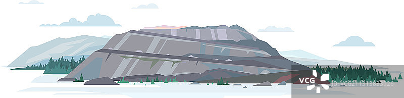 孤立的露天采石场图片素材