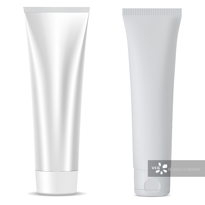 银色金属化妆品管样机模板图片素材