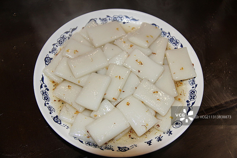 江西南昌经典小吃桂花年糕图片素材