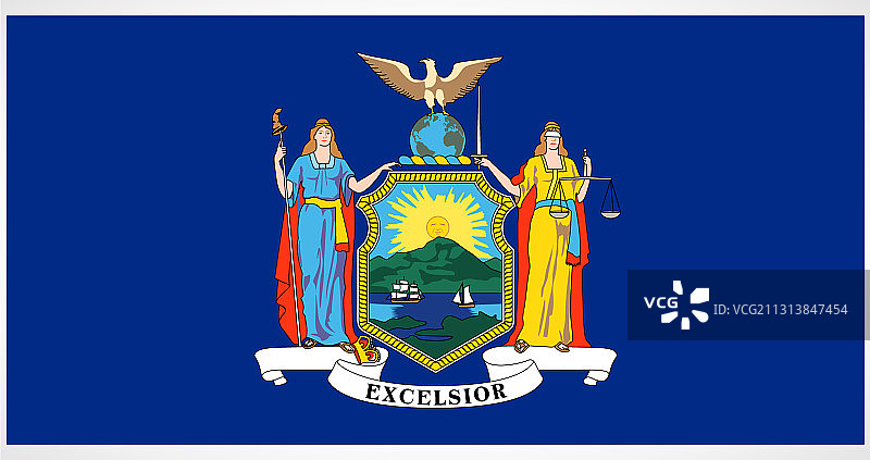 纽约州州旗图片素材