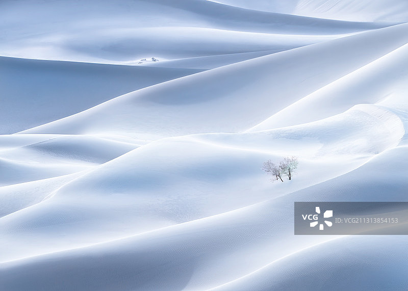 蓝白色沙漠纹理图片素材