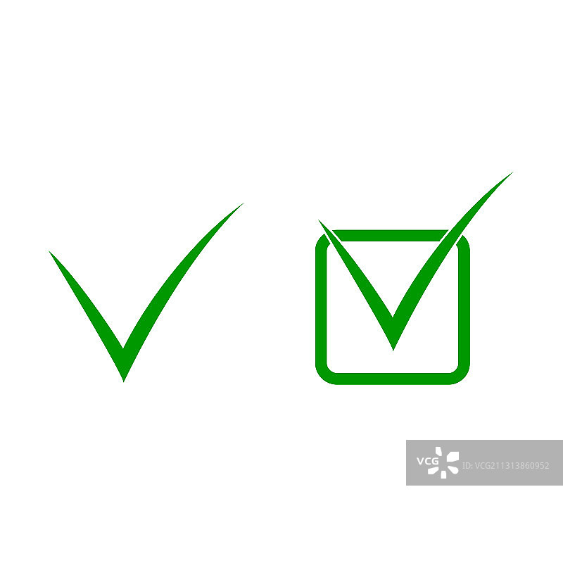 绿色对勾图标图片素材