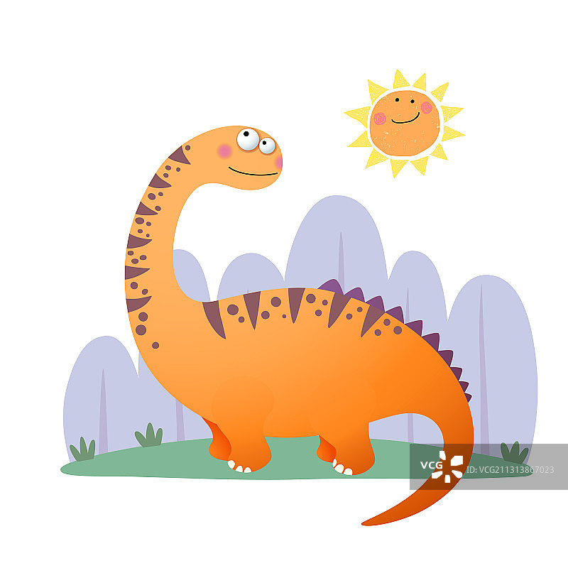 阿根廷龙卡通图片素材