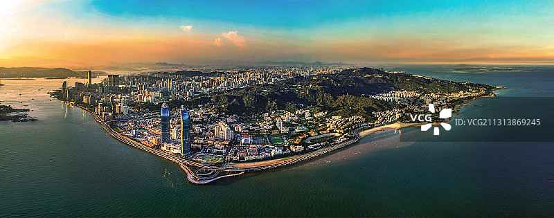 《鹭岛夕照》杨景初图片素材