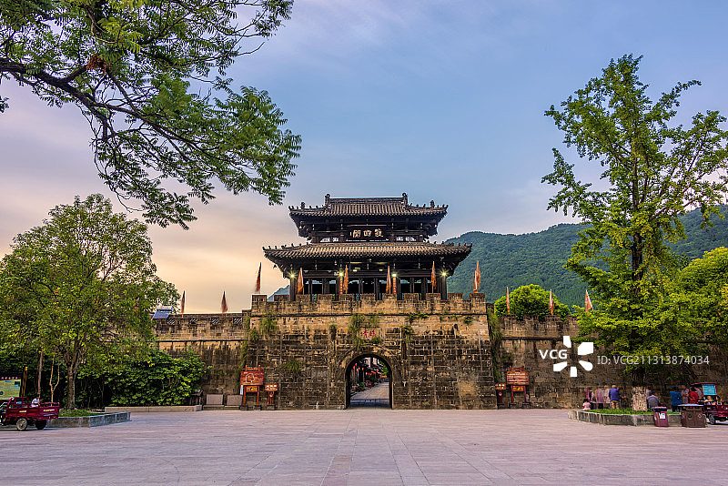 中国四川广元昭化古城临清门葭萌阁图片素材