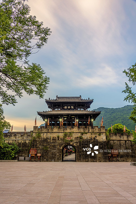 中国四川广元昭化古城临清门葭萌阁图片素材