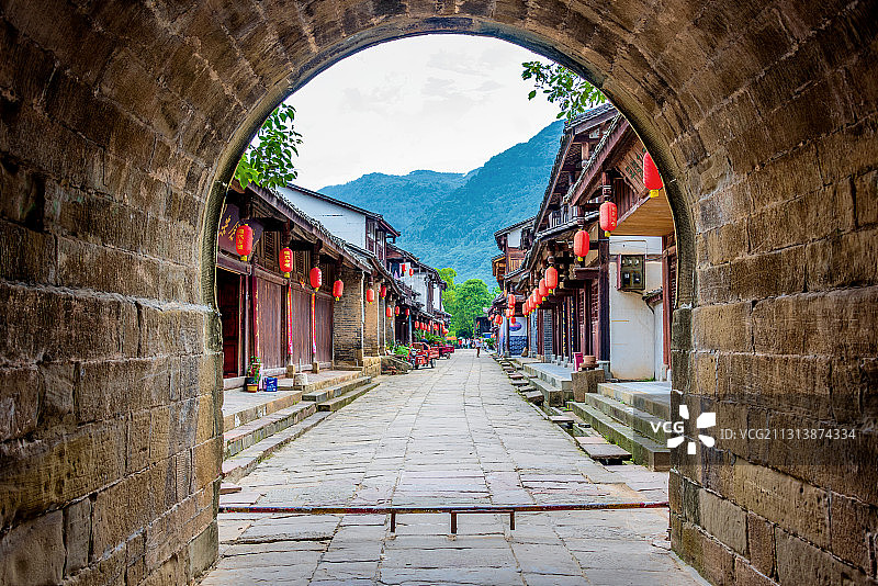 中国四川广元昭化古城临清门图片素材