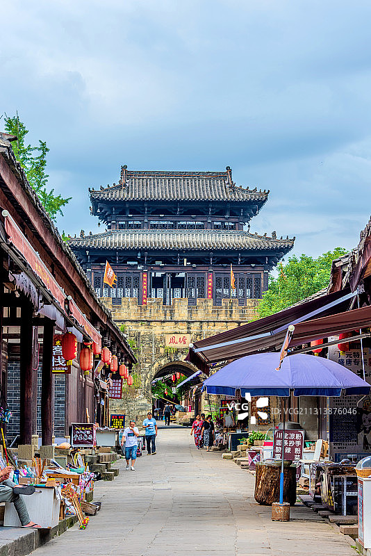 中国四川广元昭化古城瞻凤门图片素材