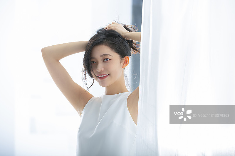 青年女子时尚美容肖像图片素材