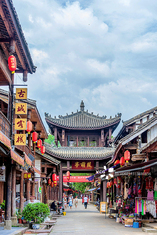 中国四川广元昭化古城葭萌亭图片素材