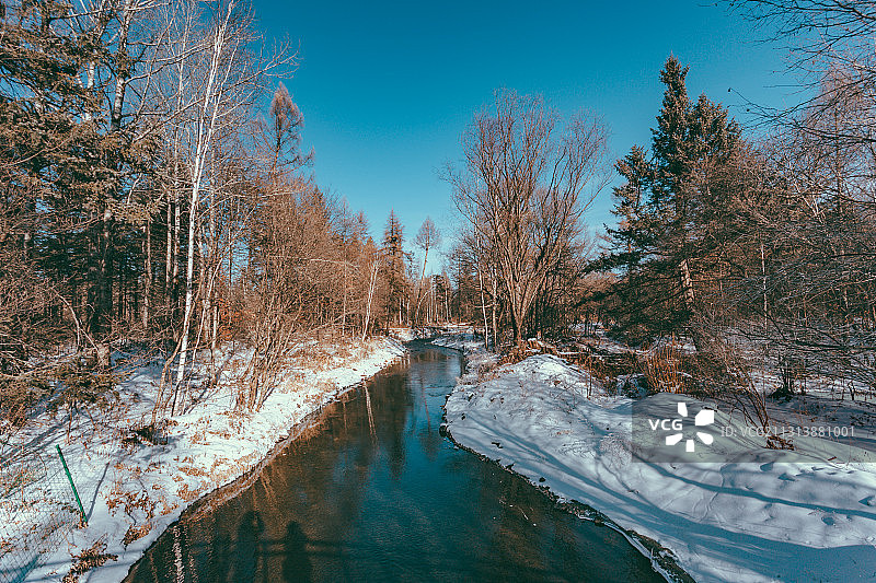 中国吉林长白山魔界风景区蛤蟆沟图片素材