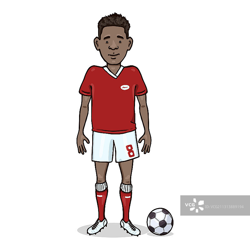 卡通人物 - 年轻非裔美国男人图片素材