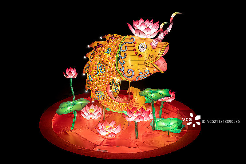 灯饰 鲤鱼 年年有鱼 新年图片素材