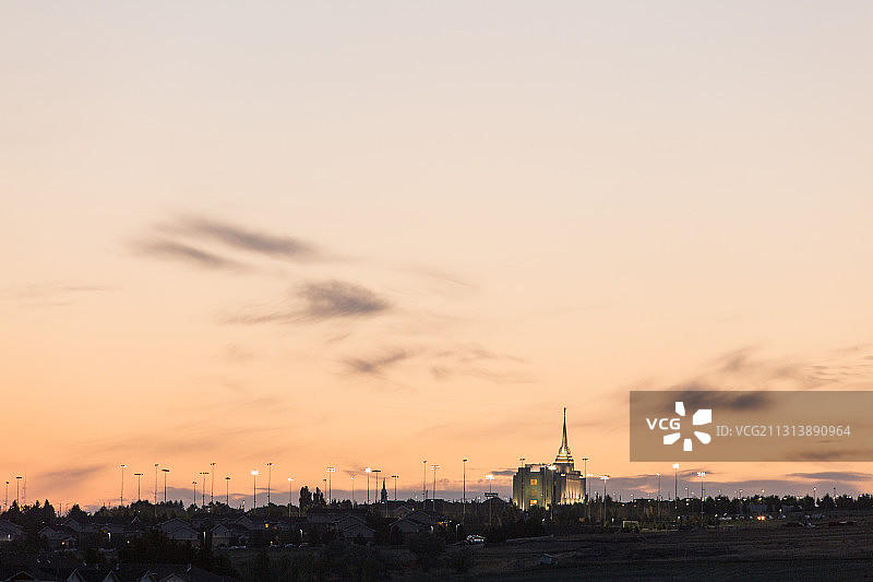 美国郊区教堂图片素材