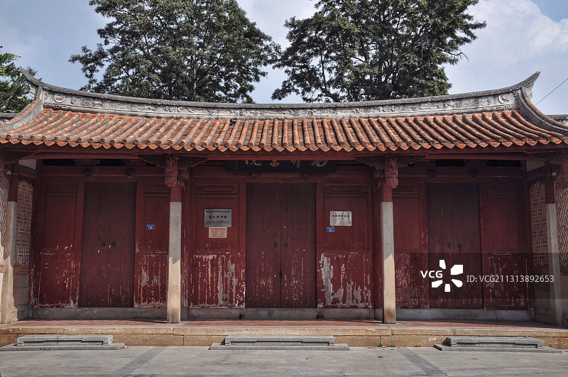 泉州晋江安海镇 闽南红砖古厝图片素材