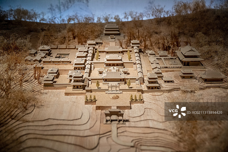 浙江省杭州市临安博物馆，一座用石块、竹子建成的原生态博物馆图片素材