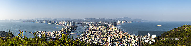 广东惠州双月湾全景图片素材
