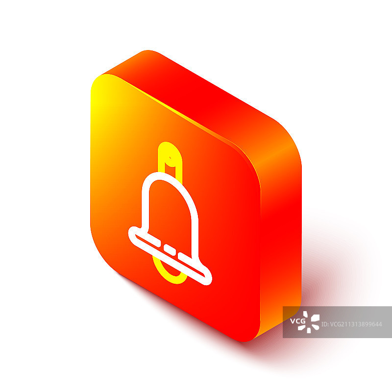 2.5D线条响铃图标（白色背景）图片素材