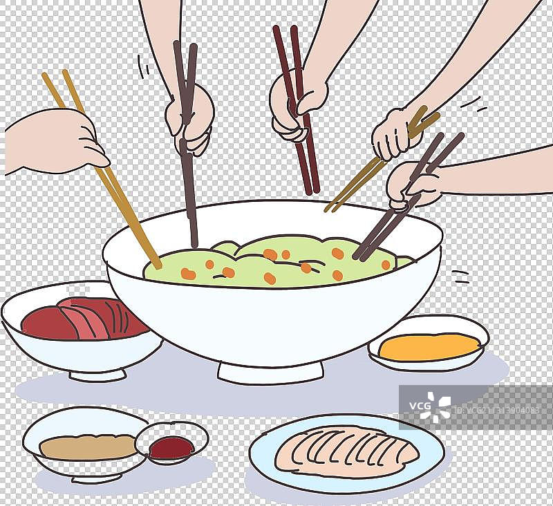 共餐元素图片素材