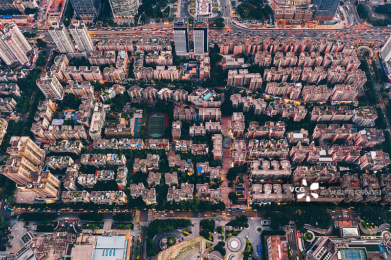 航拍广州城市风光图片素材