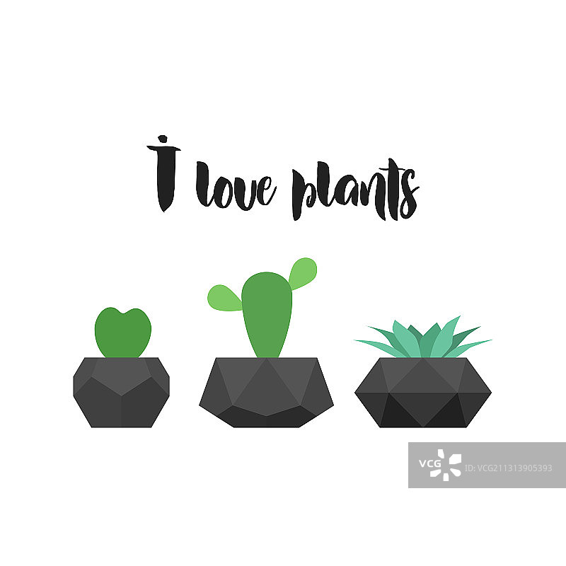 我爱植物T恤印花图案图片素材