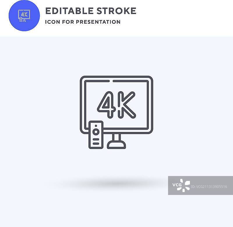 K电影图标填充扁平标志图片素材