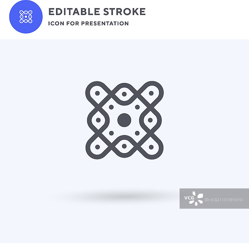 科拉姆图标填充扁平标志图片素材