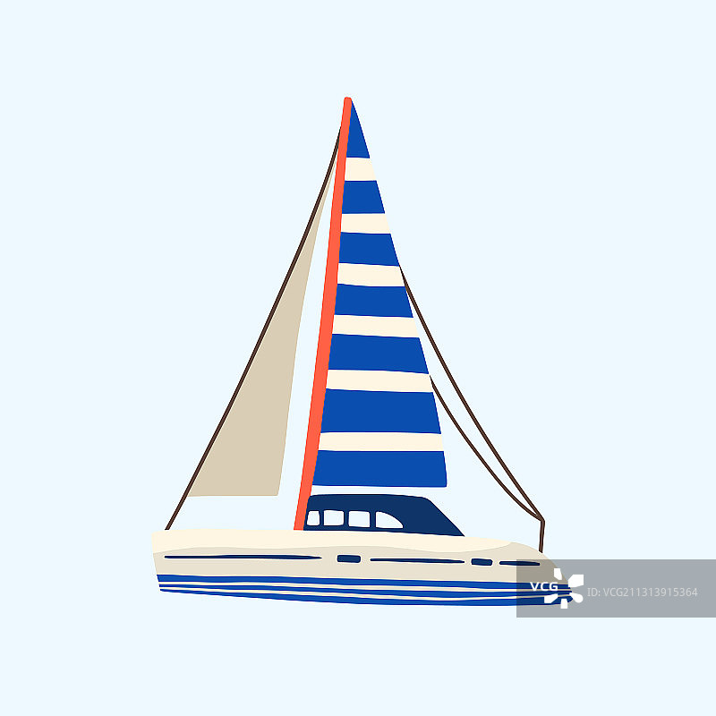 帆船赛、游艇或海上帆船航行图片素材