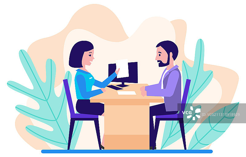 贷款办理银行经理图片素材